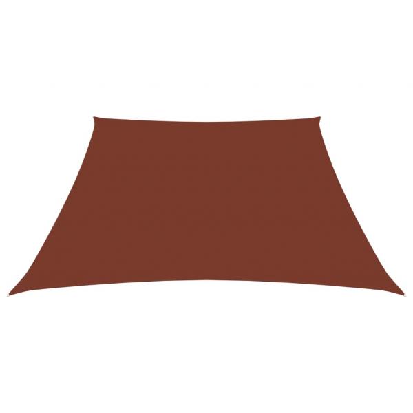 Sonnensegel Oxford-Gewebe Trapezförmig 2/4x3 m Terracotta