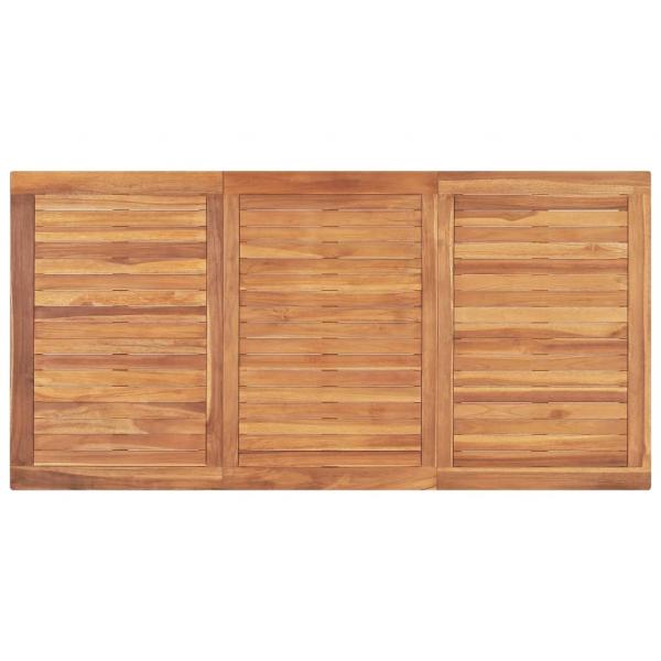 Garten-Esstisch 160x80x77 cm Massivholz Teak