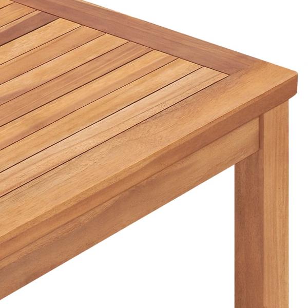 Garten-Esstisch 160x80x77 cm Massivholz Teak