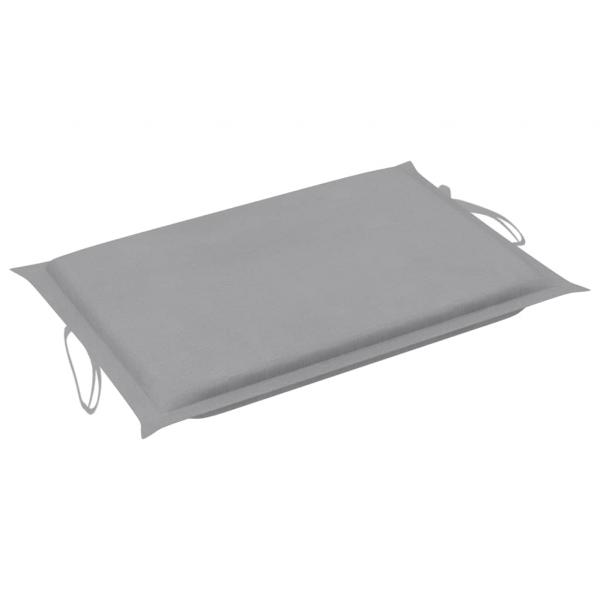 Sonnenliegen-Auflage Grau 186x58x3 cm Oxford-Gewebe