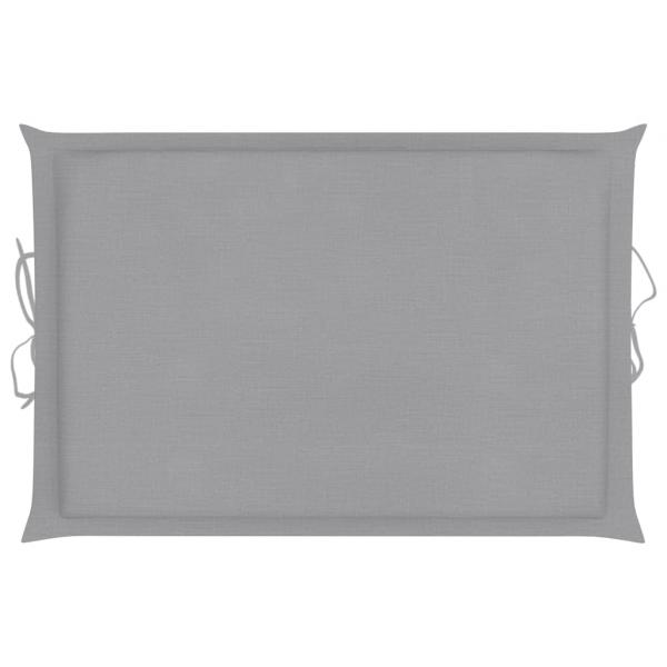 Sonnenliegen-Auflage Grau 186x58x3 cm Oxford-Gewebe