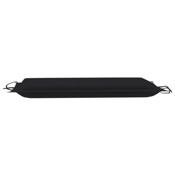 Sonnenliegen-Auflage Schwarz 186x58x3 cm Oxford-Gewebe