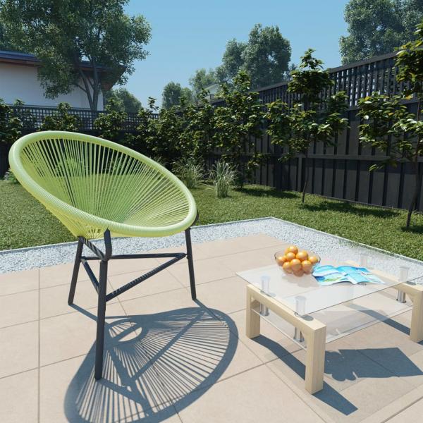 ARDEBO.de - Acapulco-Gartenstuhl Poly Rattan Grün