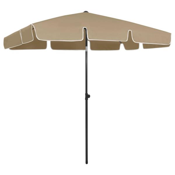 ARDEBO.de - Strandschirm Taupe 200x125 cm