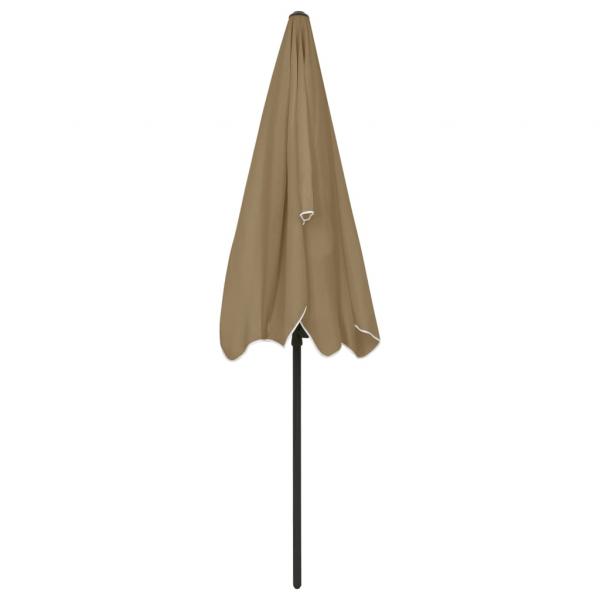 Strandschirm Taupe 200x125 cm