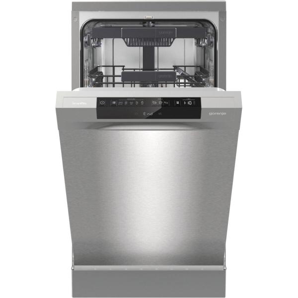 ARDEBO.de Gorenje GS541D10X Standgeschirrspüler, 45 cm breit, 11 Maßgedecke, Startzeitvorwahl, Restzeitanzeige, TotalDry, silber