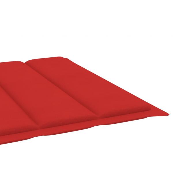 Sonnenliegen-Auflage Rot 200x70x3 cm Oxford-Gewebe