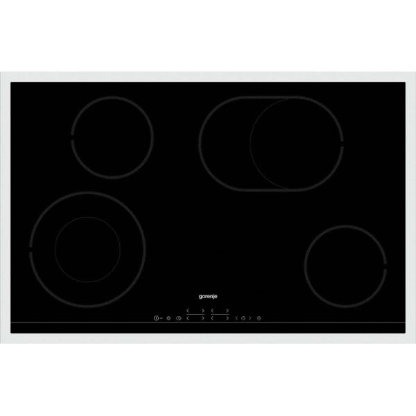 ARDEBO.de Gorenje ECT 843 BX HiLight-Kochfeld, Glaskeramik, 80cm breit, Warmhaltefunktion, ChildLock, schwarz