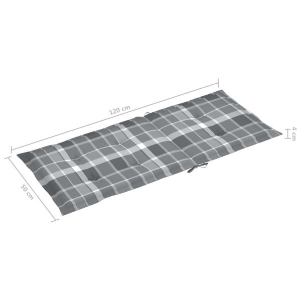 Gartenstuhlauflagen für Hochlehner 4 Stk. 120x50x3cm Stoff