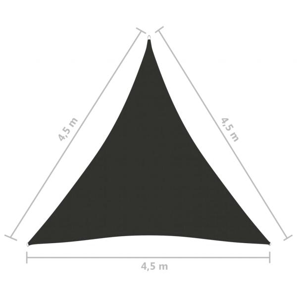 Sonnensegel Oxford-Gewebe Dreieckig 4,5x4,5x4,5 m Anthrazit