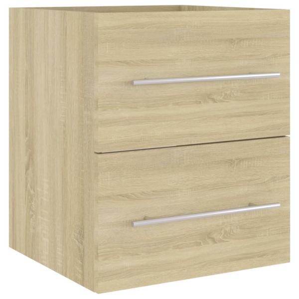 Waschbeckenunterschrank Sonoma-Eiche 41x38,5x48cm Holzwerkstoff