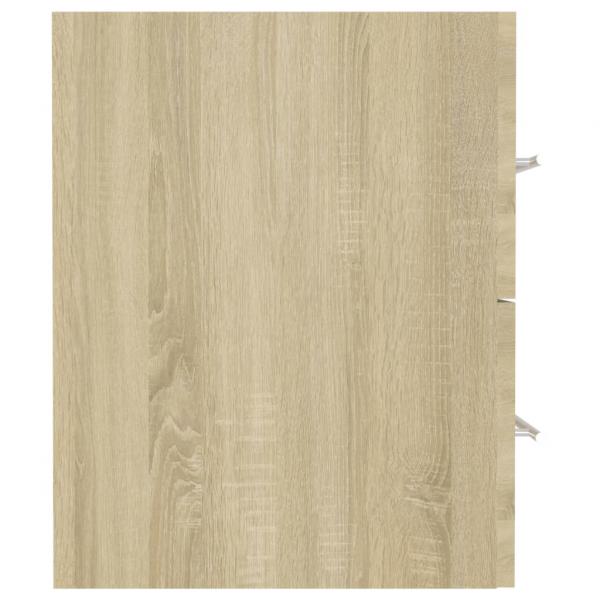 Waschbeckenunterschrank Sonoma-Eiche 41x38,5x48cm Holzwerkstoff