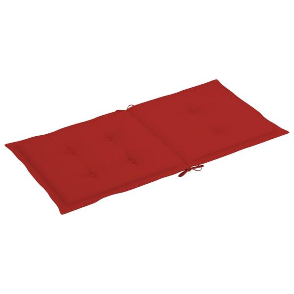 Gartenstuhlauflagen für Niedriglehner 6 Stk. Rot 100x50x3 cm