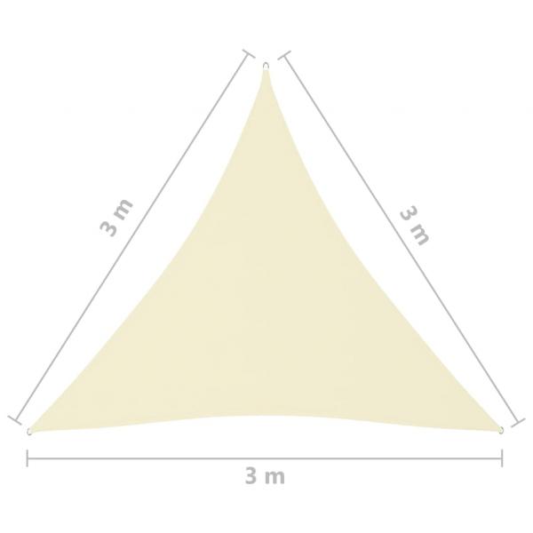 Sonnensegel Oxford-Gewebe Dreieckig 3x3x3 m Creme