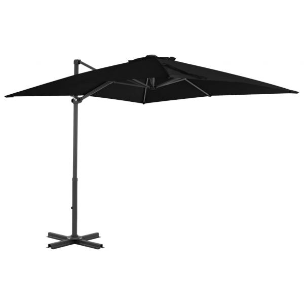 ARDEBO.de - Ampelschirm mit Aluminium-Mast Schwarz 250x250 cm