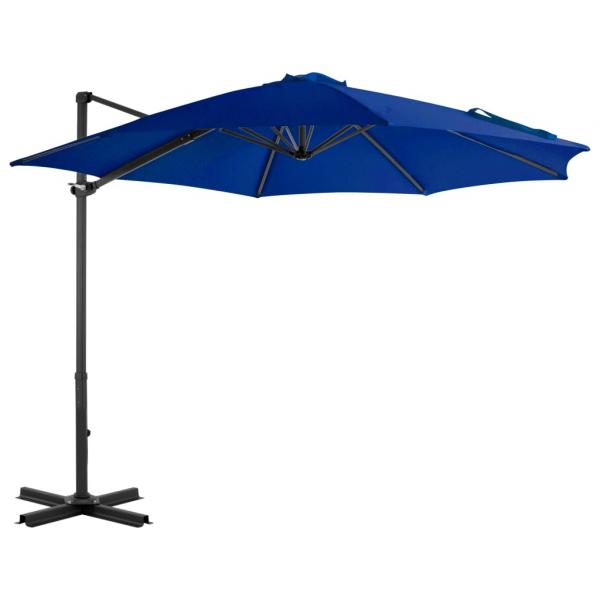 ARDEBO.de - Ampelschirm mit Aluminium-Mast Azurblau 300 cm 