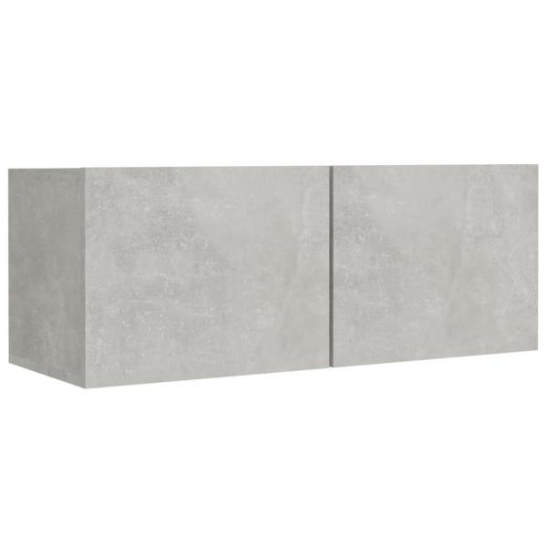 5-tlg. TV-Schrank-Set Betongrau Holzwerkstoff