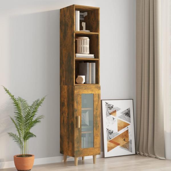 Wandschrank Räuchereiche 34,5x32,5x90 cm Holzwerkstoff