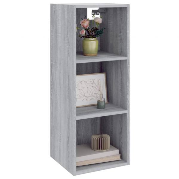 Wandschrank Grau Sonoma 34,5x32,5x90 cm Holzwerkstoff