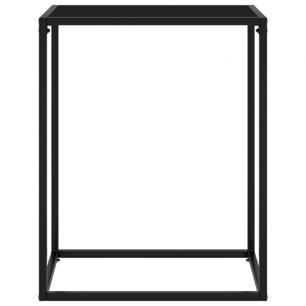 Konsolentisch Schwarz 60x35x75 cm Hartglas