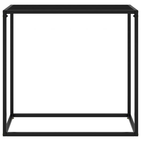 Konsolentisch Schwarz 80x35x75 cm Hartglas