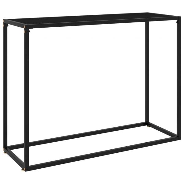 ARDEBO.de - Konsolentisch Schwarz 100x35x75 cm Hartglas