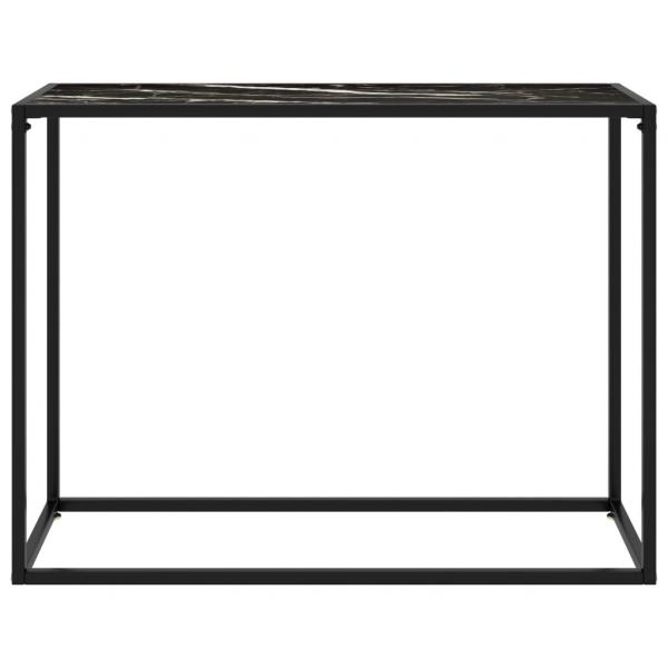 Konsolentisch Schwarz 100x35x75 cm Hartglas