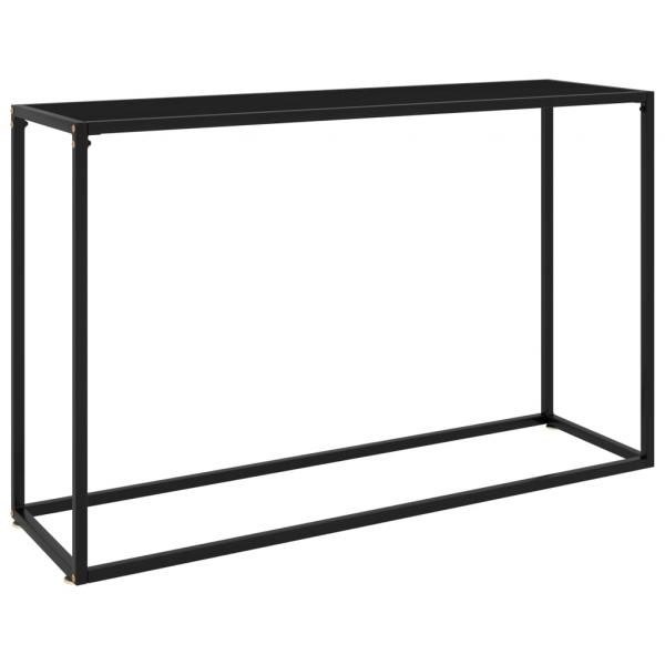 ARDEBO.de - Konsolentisch Schwarz 120x35x75 cm Hartglas