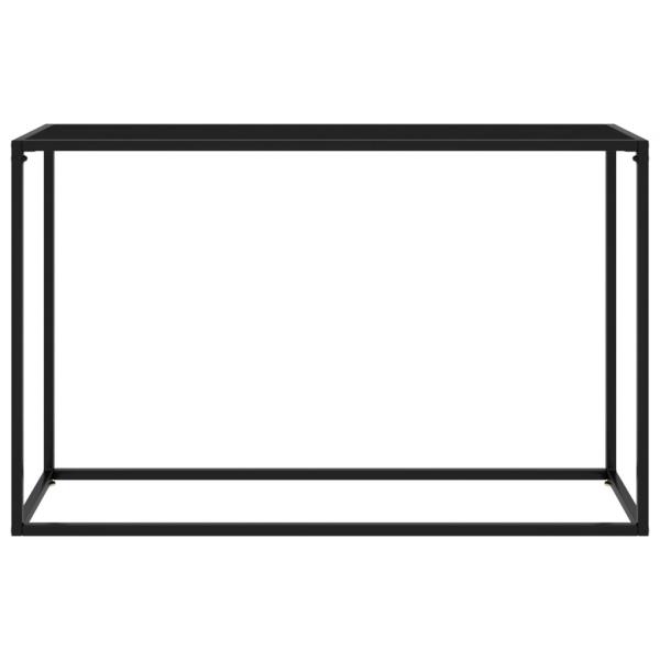 Konsolentisch Schwarz 120x35x75 cm Hartglas