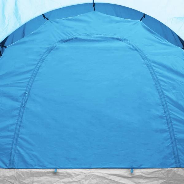 Campingzelt 6 Personen Blau und Hellblau