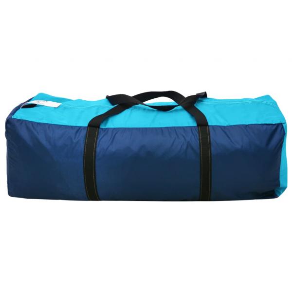 Campingzelt 6 Personen Blau und Hellblau