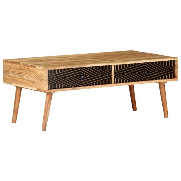 ARDEBO.de - Couchtisch 100x50x39 cm Massivholz Akazie