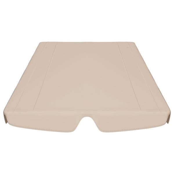 Ersatzdach für Hollywoodschaukel Beige 188/168x145/110 cm