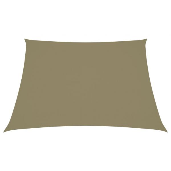 Sonnensegel Oxford-Gewebe Trapezförmig 3/5x4 m Beige