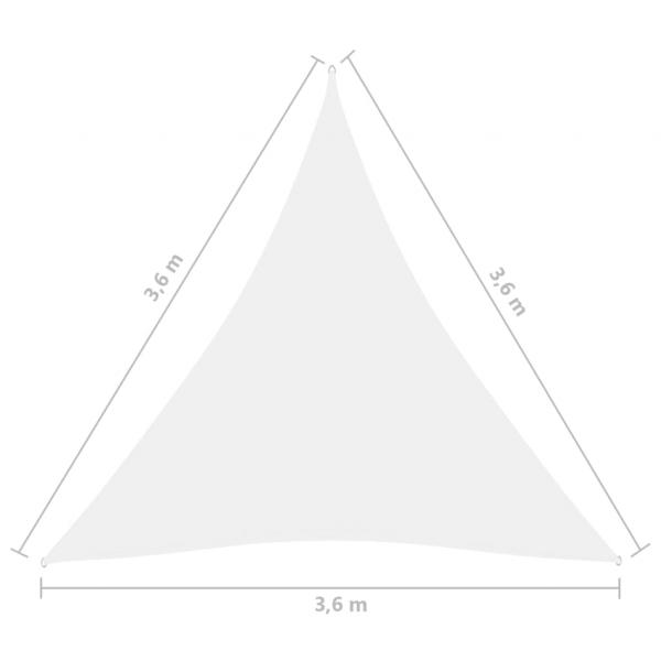 Sonnensegel Oxford-Gewebe Dreieckig 3,6x3,6x3,6 m Weiß