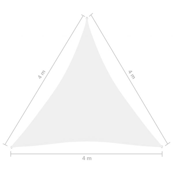 Sonnensegel Oxford-Gewebe Dreieckig 4x4x4 m Weiß