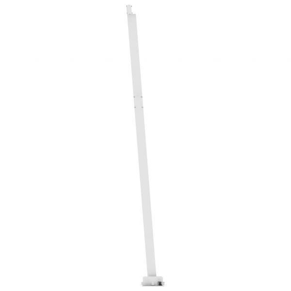 Automatische Markise mit LED Windsensor 350x250 cm Blau Weiß