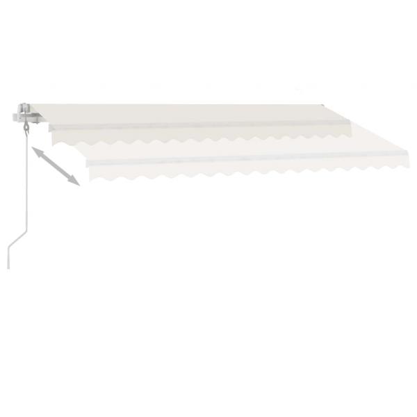 Automatische Markise mit LED & Windsensor 450x300 cm Creme