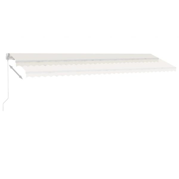 Standmarkise Manuell Einziehbar 600x300 cm Creme