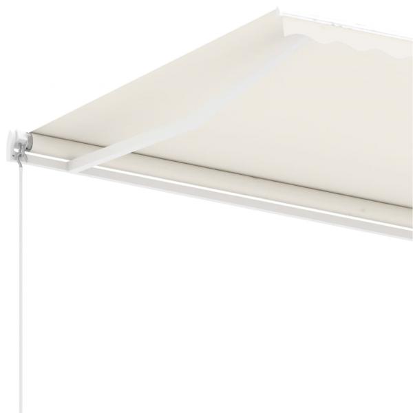 Standmarkise Manuell Einziehbar 600x300 cm Creme