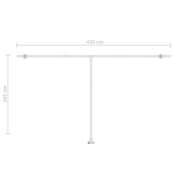 Standmarkise Manuell Einziehbar 500x350 cm Anthrazit