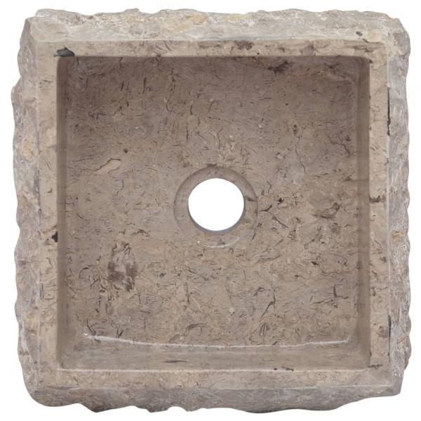 Waschbecken Grau 30x30x13 cm Marmor