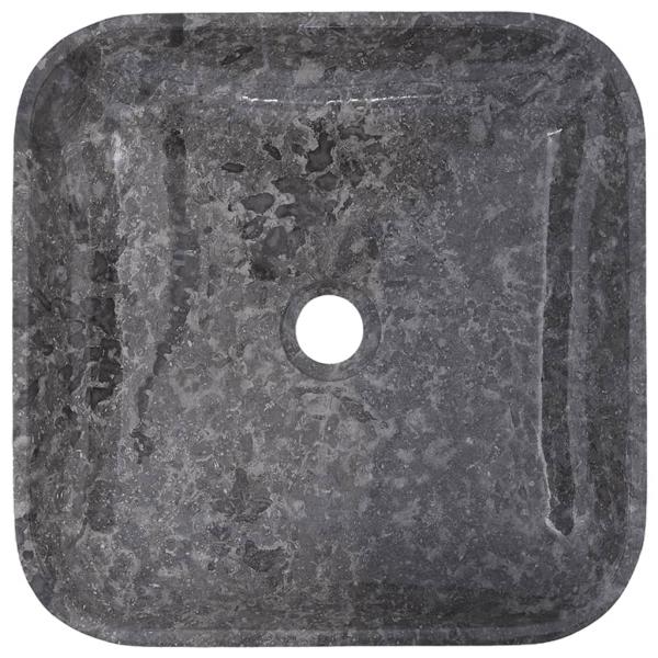 Waschbecken Grau 40x40x10 cm Marmor