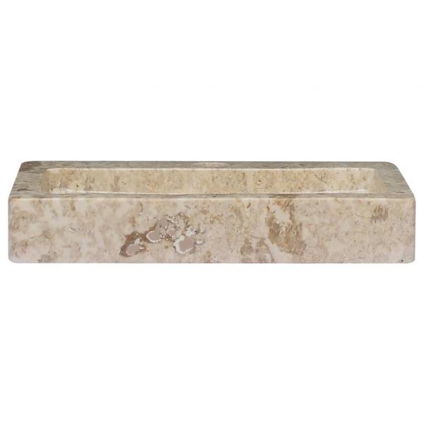 Wandwaschbecken Creme 38x24x6,5 cm Marmor