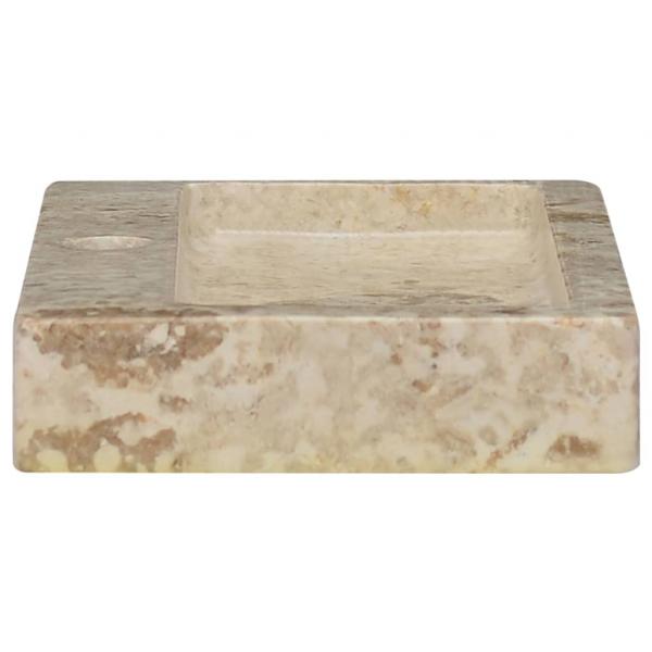 Wandwaschbecken Creme 38x24x6,5 cm Marmor