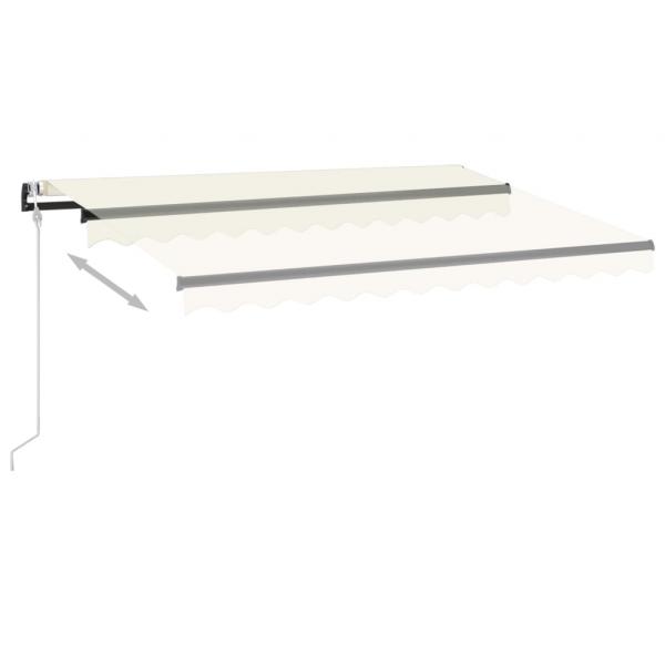 Automatische Markise mit LED & Windsensor 350x250 cm Creme