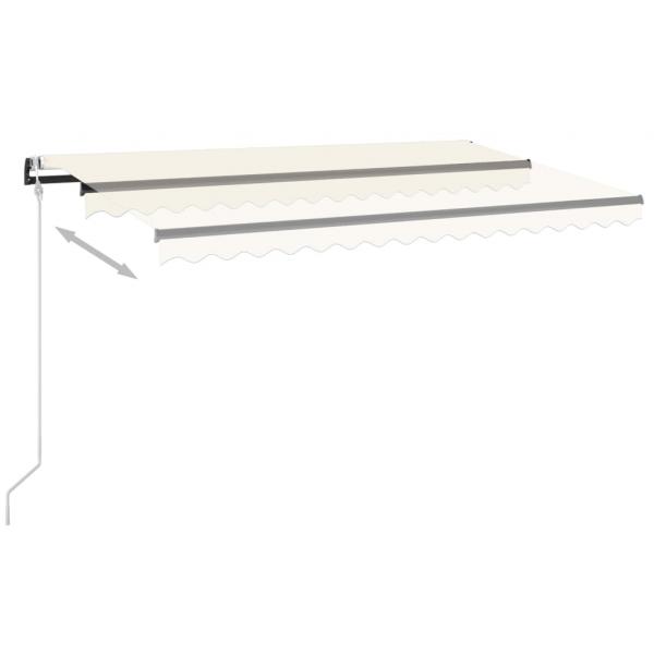 Automatische Markise mit LED & Windsensor 450x300 cm Creme