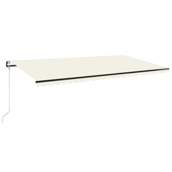 Markise Automatisch Einziehbar 600x350 cm Creme