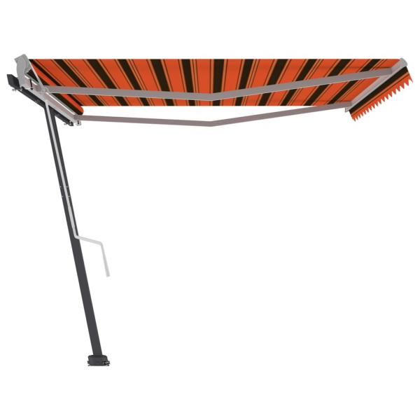 Standmarkise Manuell Einziehbar 400x300 cm Orange/Braun