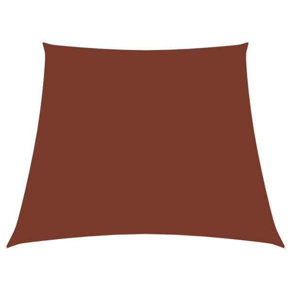 ARDEBO.de - Sonnensegel Oxford-Gewebe Trapezförmig 3/5x4 m Terracotta